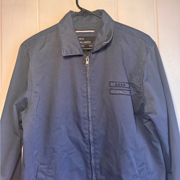 RVCA Navy Blue Lightweight Bomber Jacket - Picture 3 of 7